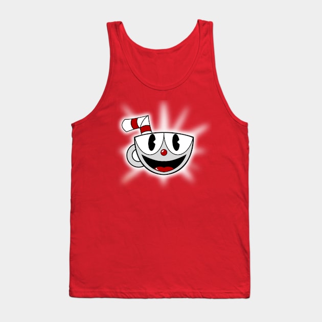 A Cuphead Cartoon Tank Top by SJBTees